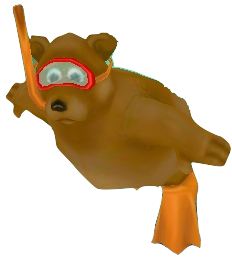 Black Bear Acuda, a fish in Toontown Rewritten