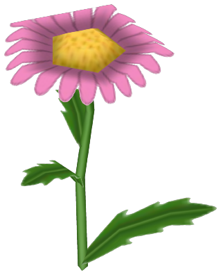 Lazy Daisy, a pink flower in Toontown Rewritten