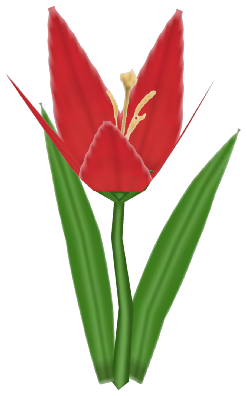 Chili Lily, a red flower in Toontown Rewritten