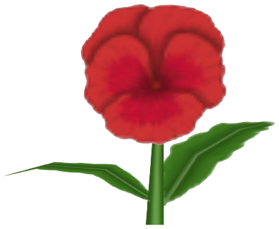 Potsen Pansy, a red flower in Toontown Rewritten