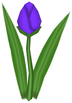 Onelip, a violet flower in Toontown Rewritten