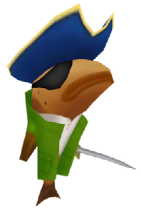 Captain Cutthroat Trout, a fish in Toontown Rewritten