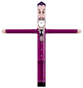 Flappy Cog, a garden statue in Toontown Rewritten