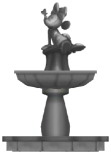 Minnie Statue, a garden statue in Toontown Rewritten