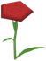 Hybrid Carnation, a red flower in Toontown Rewritten
