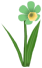 Laff-o-dil, a green flower in Toontown Rewritten