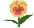 Marzi Pansy, a yellow flower in Toontown Rewritten