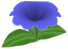 Car Petunia, a blue flower in Toontown Rewritten