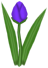 Onelip, a violet flower in Toontown Rewritten